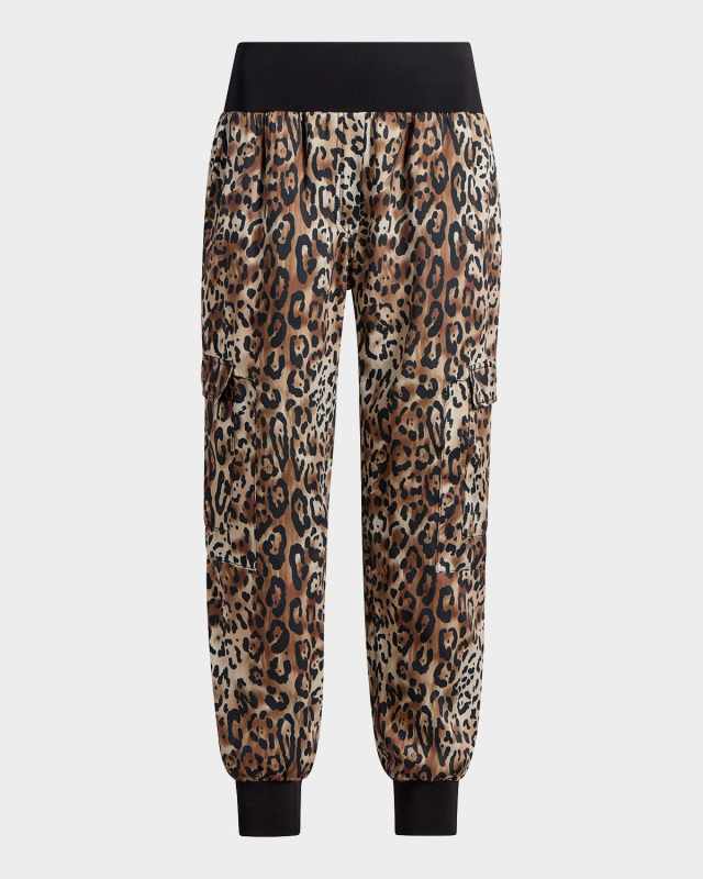 Giles Leopard-Print Pants